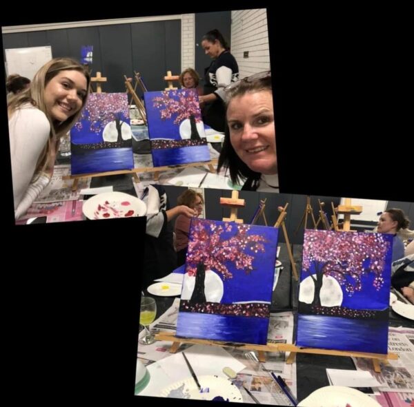 Acrylic paint & sip
